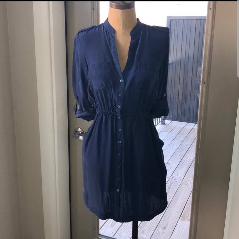 Baby Button Up Dress Long Sleeve
